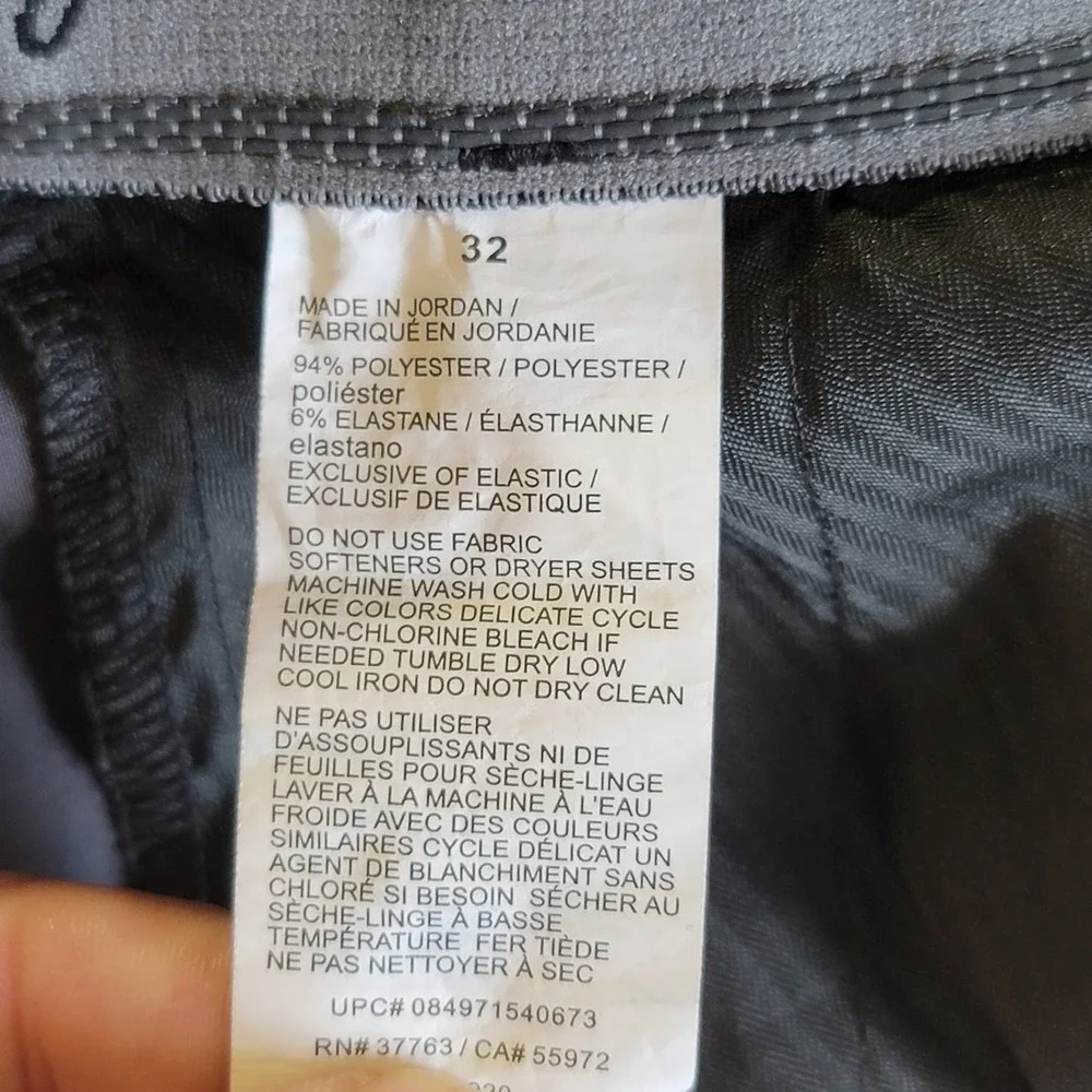 Ben Hogan Golf Shorts Mens 32 Gray Plaid Performance‎ Stretch Moisture Wicking